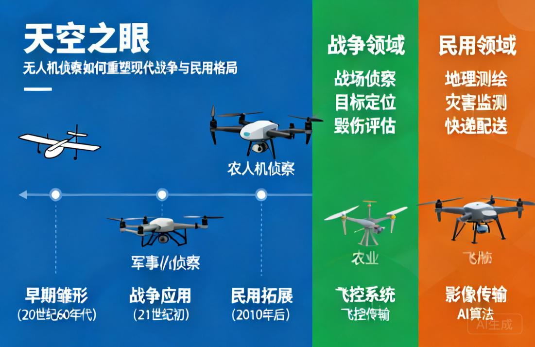 “天空之眼”的进化史|无人机侦察如何重塑现代战争与民用格局