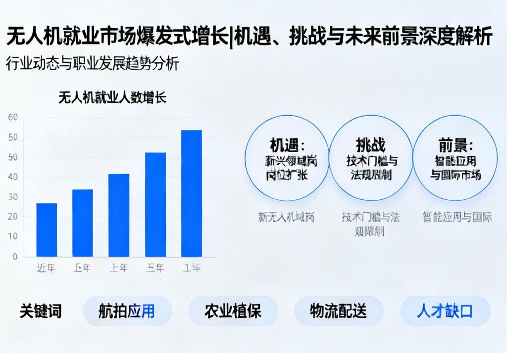 无人机就业市场爆发式增长|机遇、挑战与未来前景深度解析