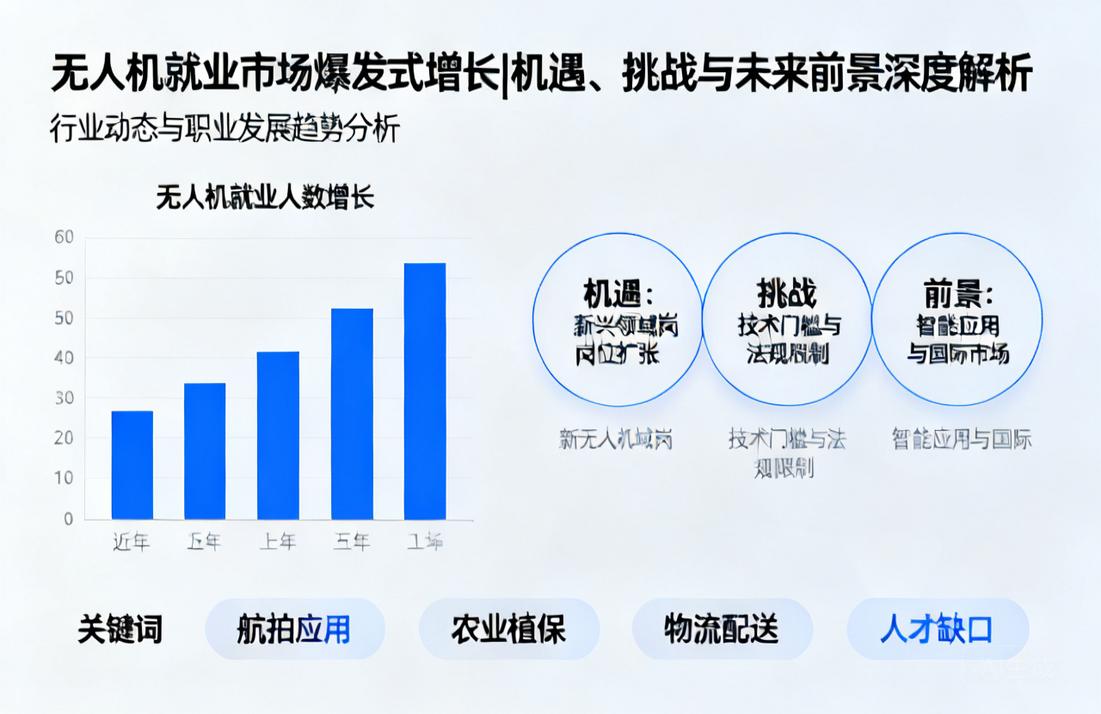 无人机就业市场爆发式增长|机遇、挑战与未来前景深度解析