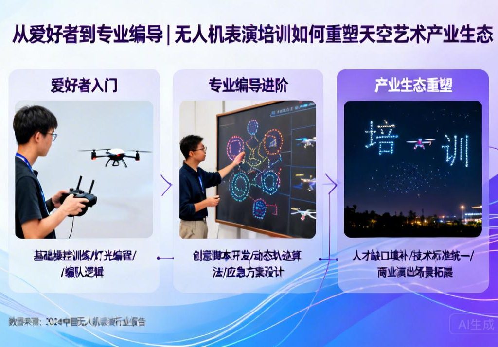 从爱好者到专业编导|无人机表演培训如何重塑天空艺术产业生态