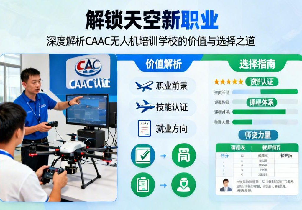 解锁天空新职业|深度解析CAAC无人机培训学校的价值与选择之道