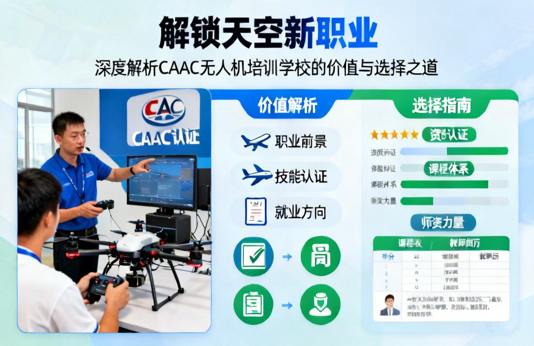 解锁天空新职业|深度解析CAAC无人机培训学校的价值与选择之道