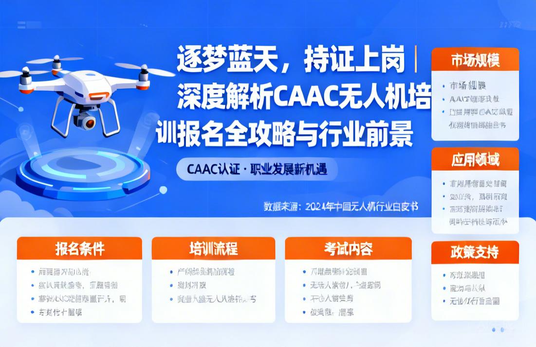 逐梦蓝天，持证上岗|深度解析CAAC无人机培训报名全攻略与行业前景