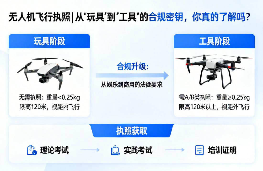 无人机飞行执照|从“玩具”到“工具”的合规密钥，你真的了解吗？