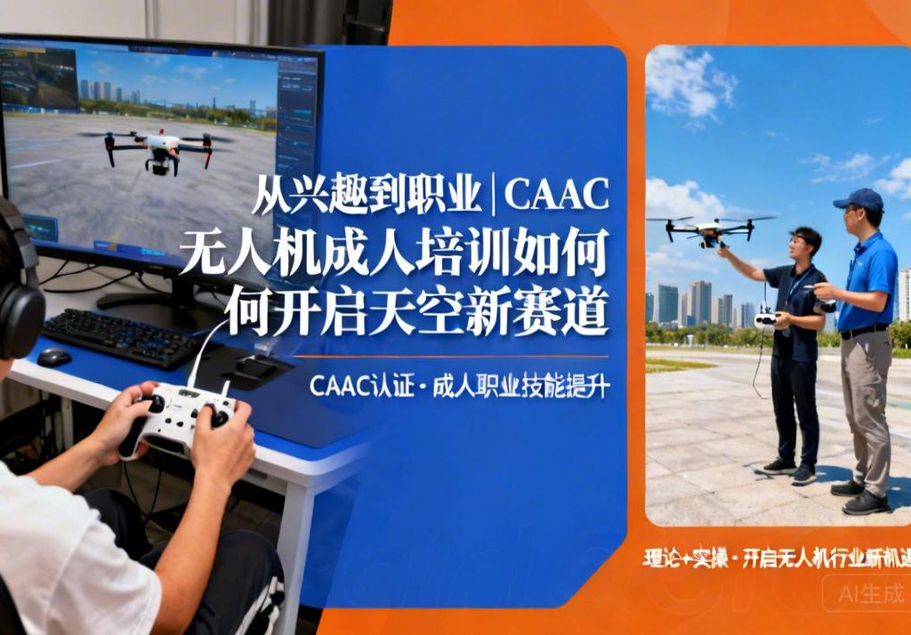 从兴趣到职业|CAAC无人机成人培训如何开启天空新赛道