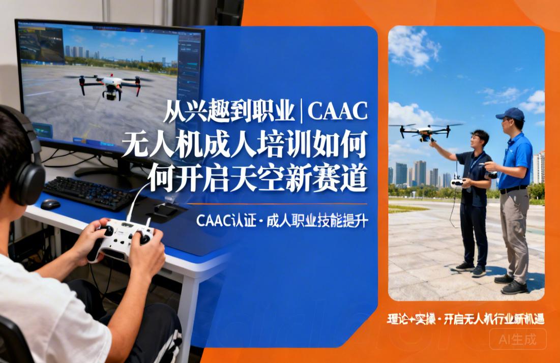 从兴趣到职业|CAAC无人机成人培训如何开启天空新赛道