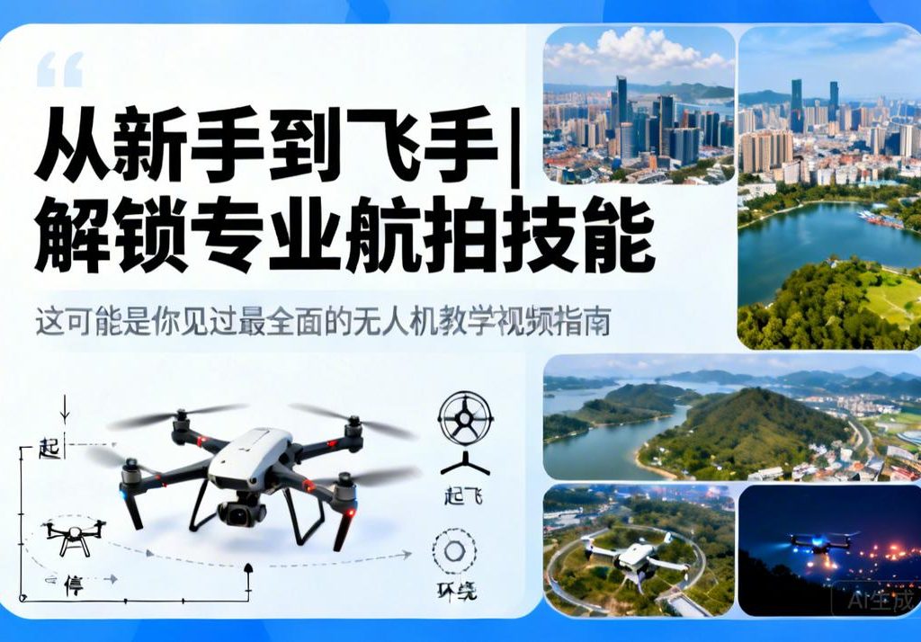 从新手到飞手|解锁专业航拍技能，这可能是你见过最全面的无人机教学视频指南