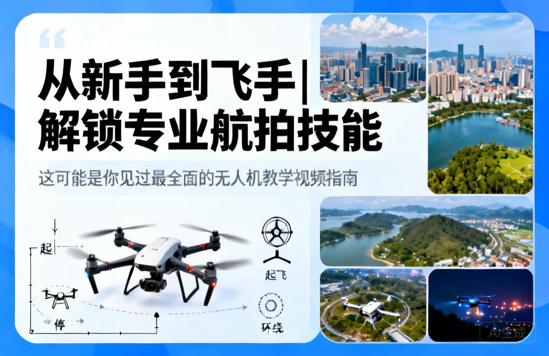 从新手到飞手|解锁专业航拍技能，这可能是你见过最全面的无人机教学视频指南