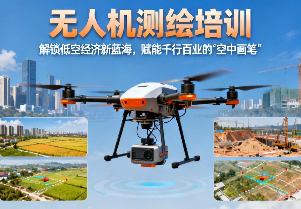 无人机测绘培训|解锁低空经济新蓝海，赋能千行百业的“空中画笔”