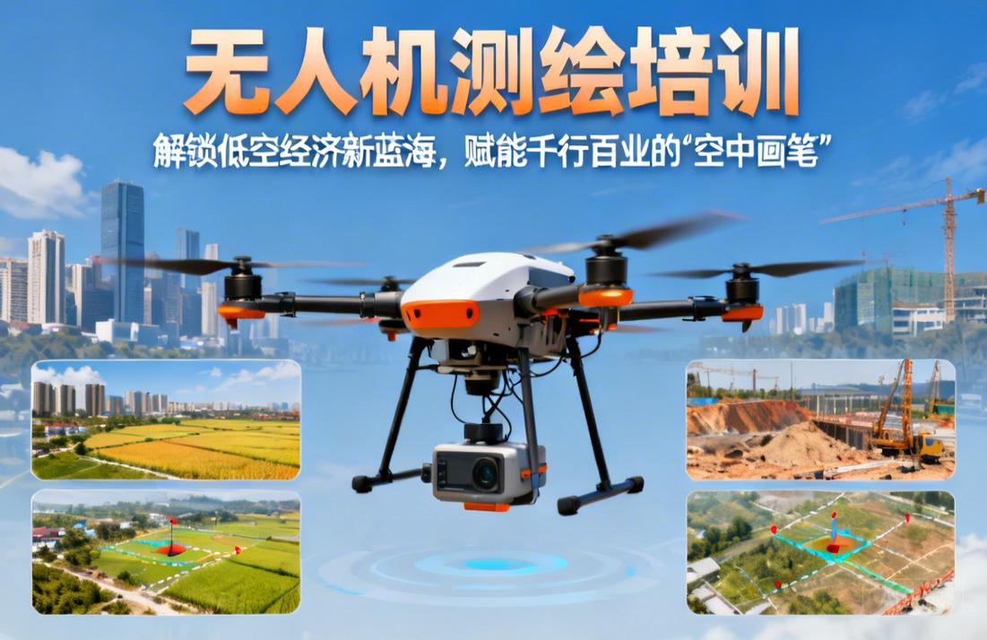 无人机测绘培训|解锁低空经济新蓝海，赋能千行百业的“空中画笔”
