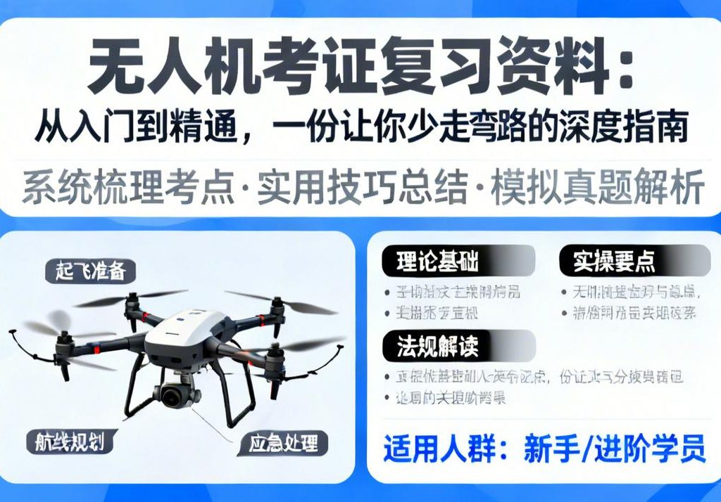 无人机考证复习资料|从入门到精通，一份让你少走弯路的深度指南
