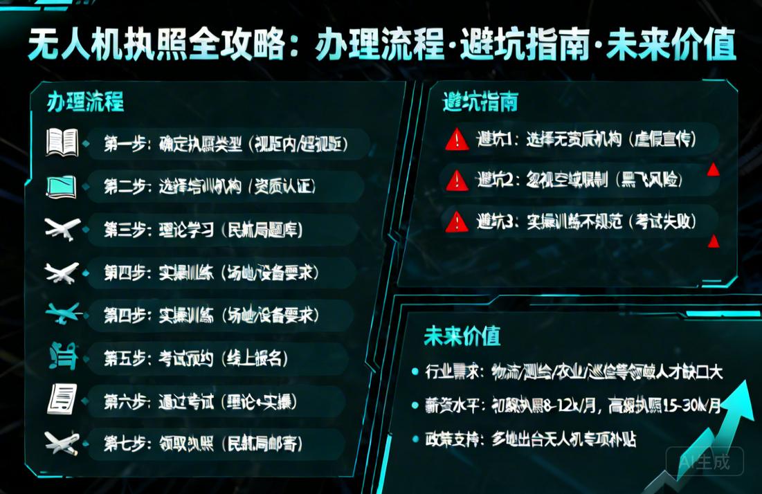 无人机执照哪里办？一篇讲透考证全流程、避坑指南与未来价值