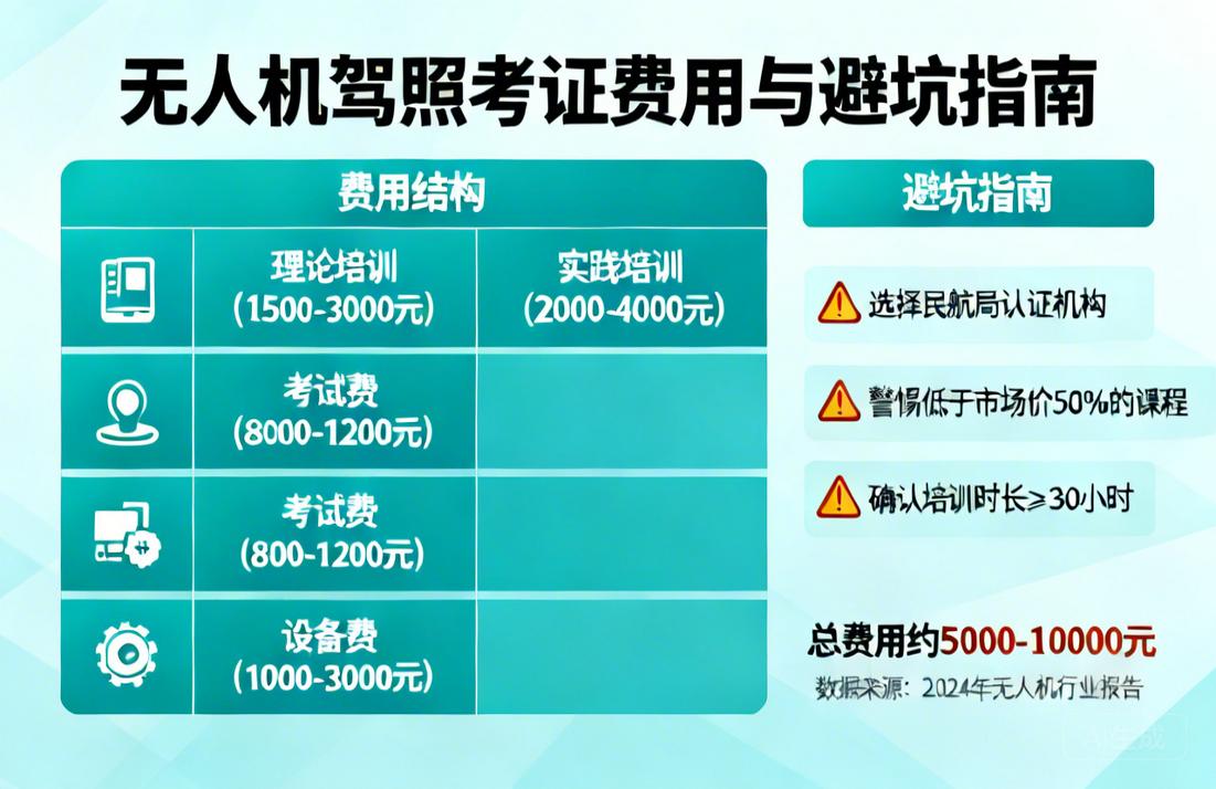 无人机驾照到底要花多少钱？一篇讲透考证费用与避坑指南
