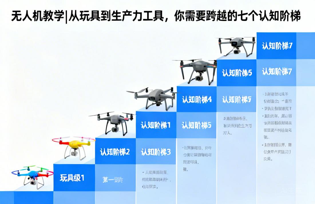 无人机教学|从玩具到生产力工具，你需要跨越的七个认知阶梯