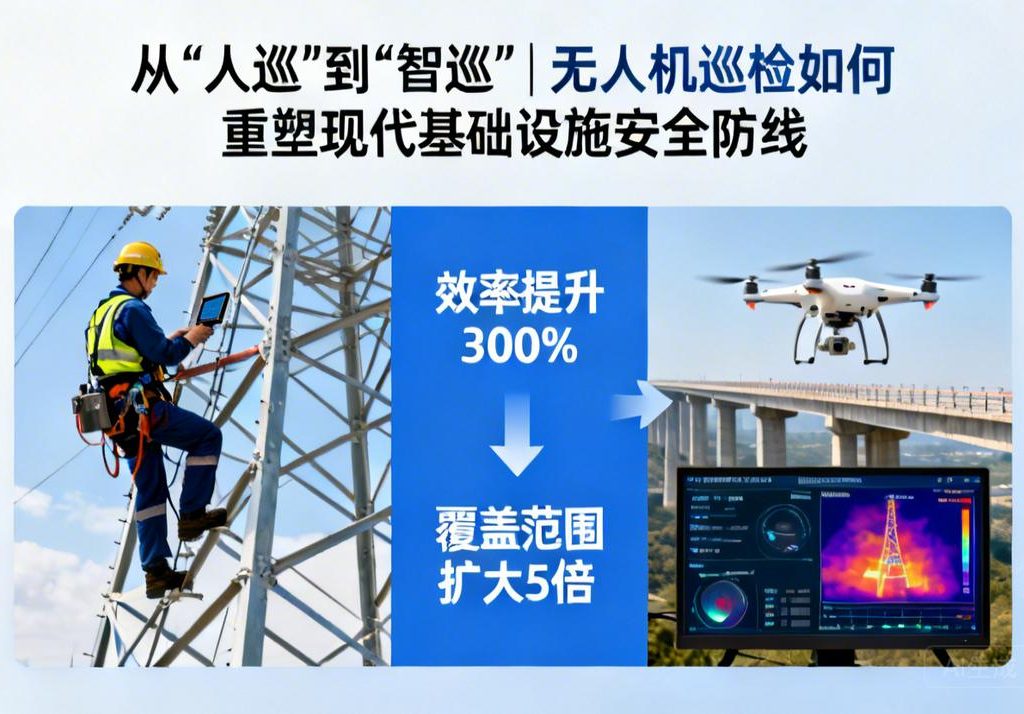 从“人巡”到“智巡”|无人机巡检如何重塑现代基础设施安全防线