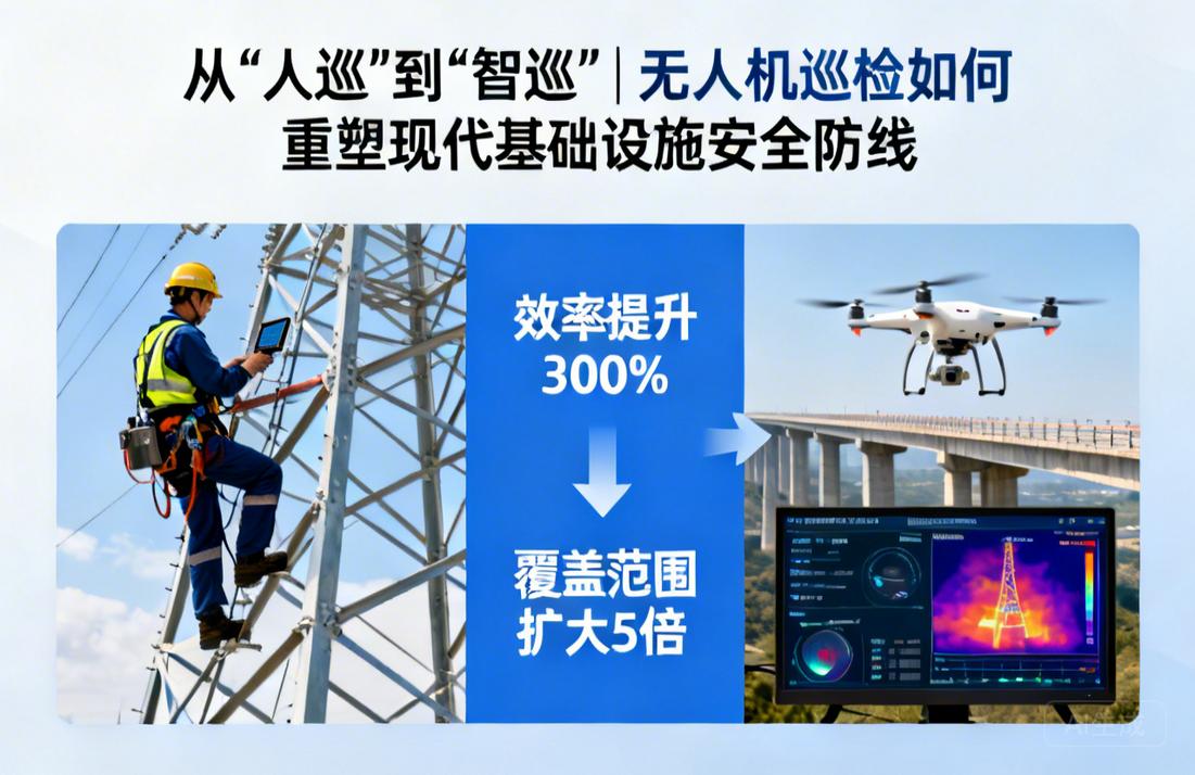 从“人巡”到“智巡”|无人机巡检如何重塑现代基础设施安全防线
