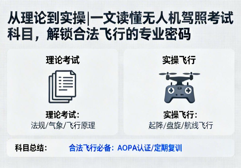 从理论到实操|一文读懂无人机驾照考试科目，解锁合法飞行的专业密码