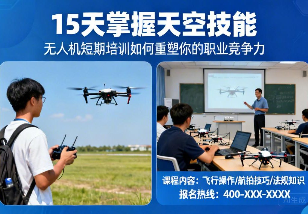 15天掌握天空技能|无人机短期培训如何重塑你的职业竞争力