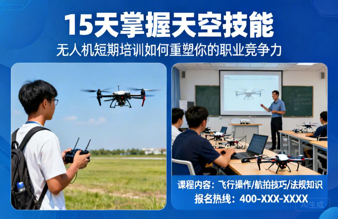 15天掌握天空技能|无人机短期培训如何重塑你的职业竞争力
