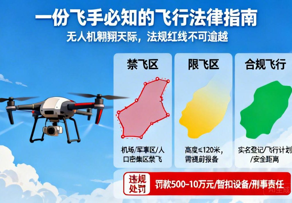 无人机翱翔天际，法规红线不可逾越|一份飞手必知的飞行法律指南