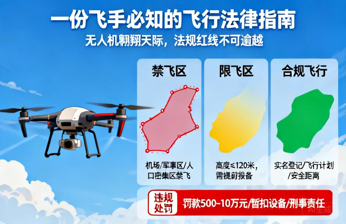 无人机翱翔天际，法规红线不可逾越|一份飞手必知的飞行法律指南