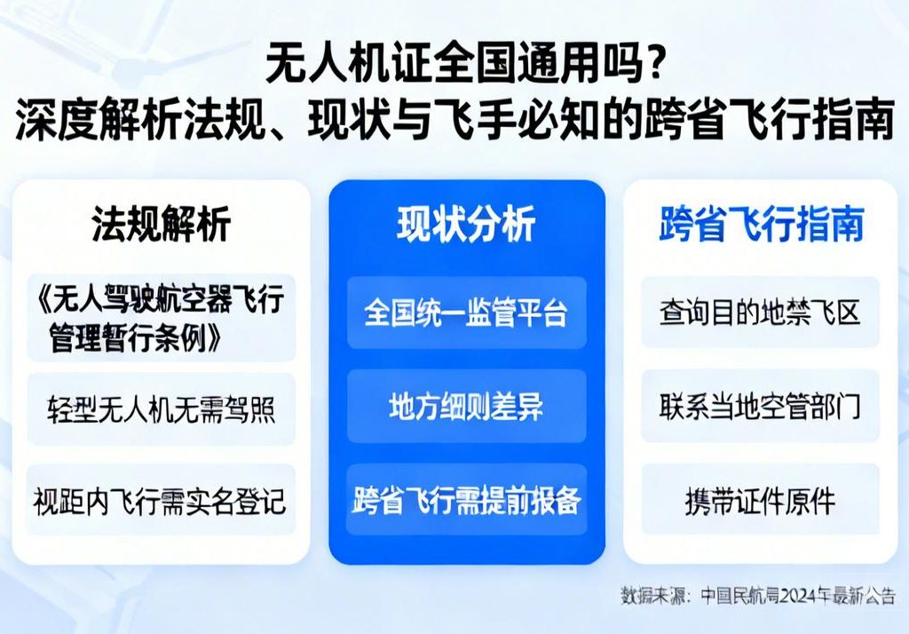 无人机证全国通用吗？深度解析法规、现状与飞手必知的跨省飞行指南