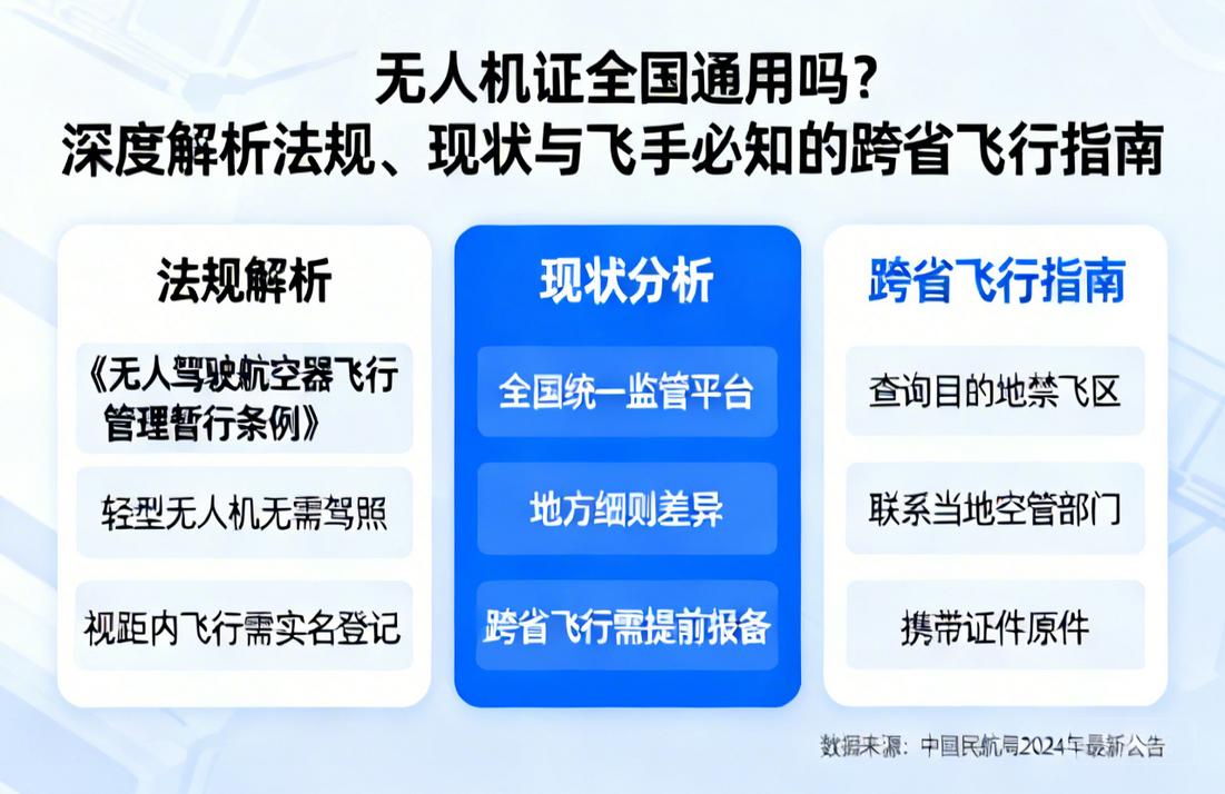 无人机证全国通用吗？深度解析法规、现状与飞手必知的跨省飞行指南