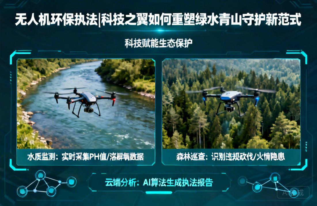 无人机环保执法|科技之翼如何重塑绿水青山守护新范式