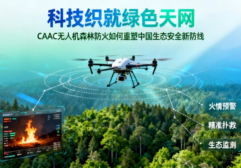 科技织就绿色天网|CAAC无人机森林防火如何重塑中国生态安全新防线