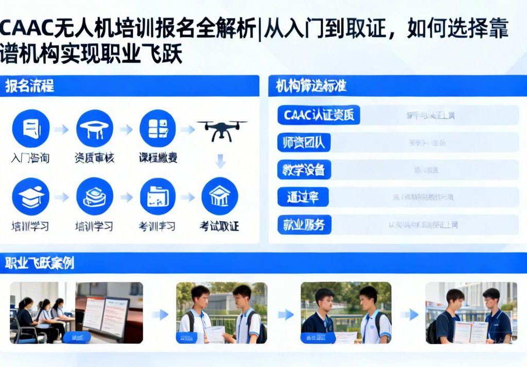 CAAC无人机培训报名全解析|从入门到取证，如何选择靠谱机构实现职业飞跃