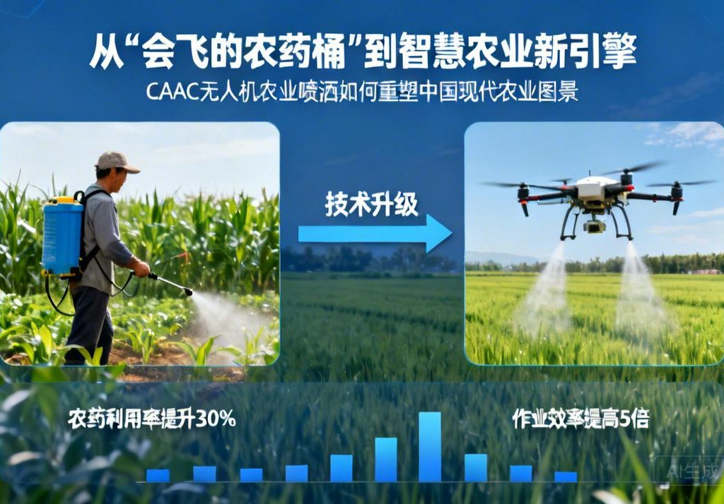 从“会飞的农药桶”到智慧农业新引擎|CAAC无人机农业喷洒如何重塑中国现代农业图景