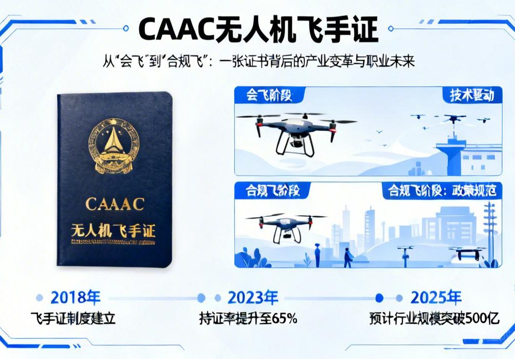CAAC无人机飞手证|从“会飞”到“合规飞”，一张证书背后的产业变革与职业未来
