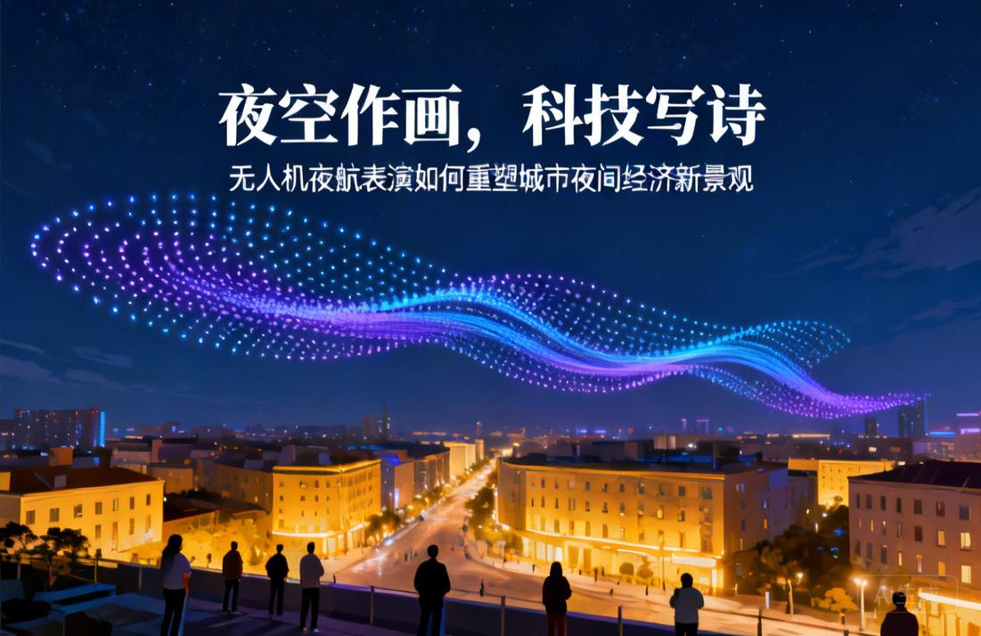夜空作画，科技写诗|无人机夜航表演如何重塑城市夜间经济新景观