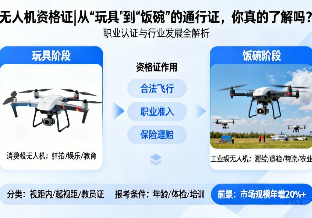无人机资格证|从“玩具”到“饭碗”的通行证，你真的了解吗？