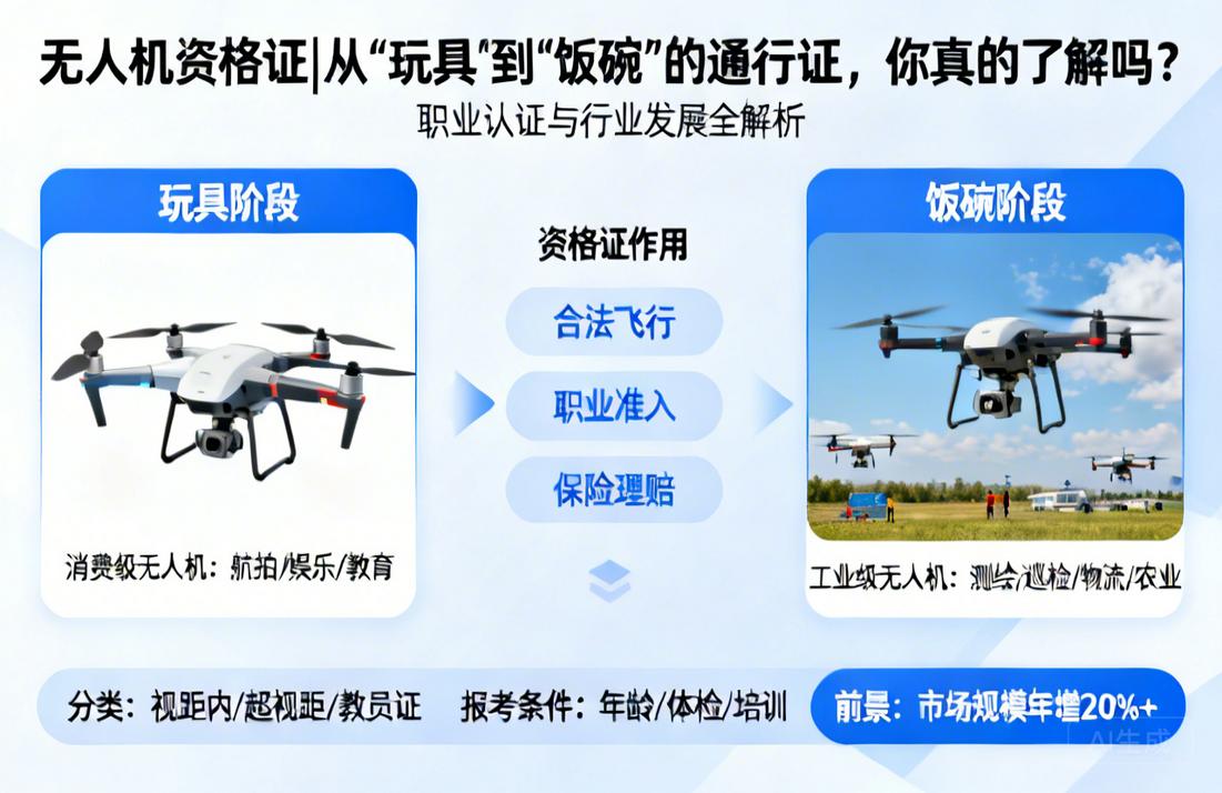 无人机资格证|从“玩具”到“饭碗”的通行证，你真的了解吗？