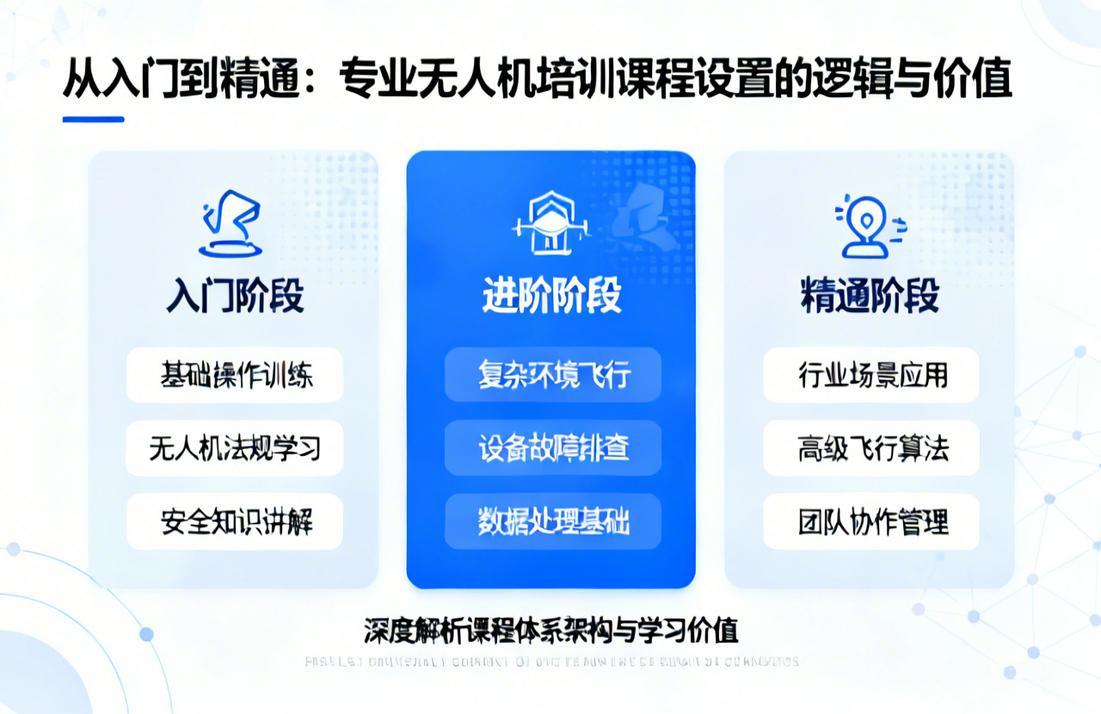 从入门到精通|深度解析专业无人机培训课程设置的逻辑与价值