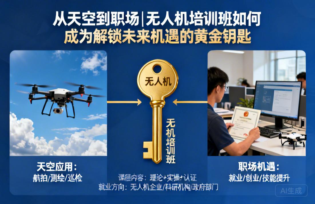从天空到职场|无人机培训班如何成为解锁未来机遇的黄金钥匙