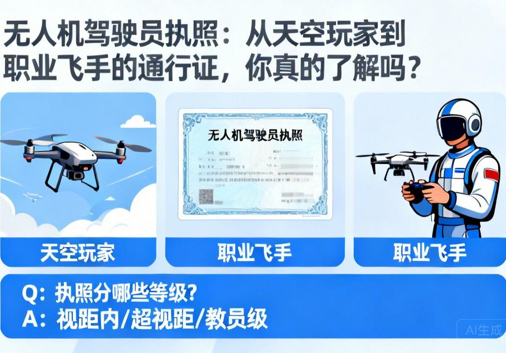 无人机驾驶员执照|从天空玩家到职业飞手的通行证，你真的了解吗？