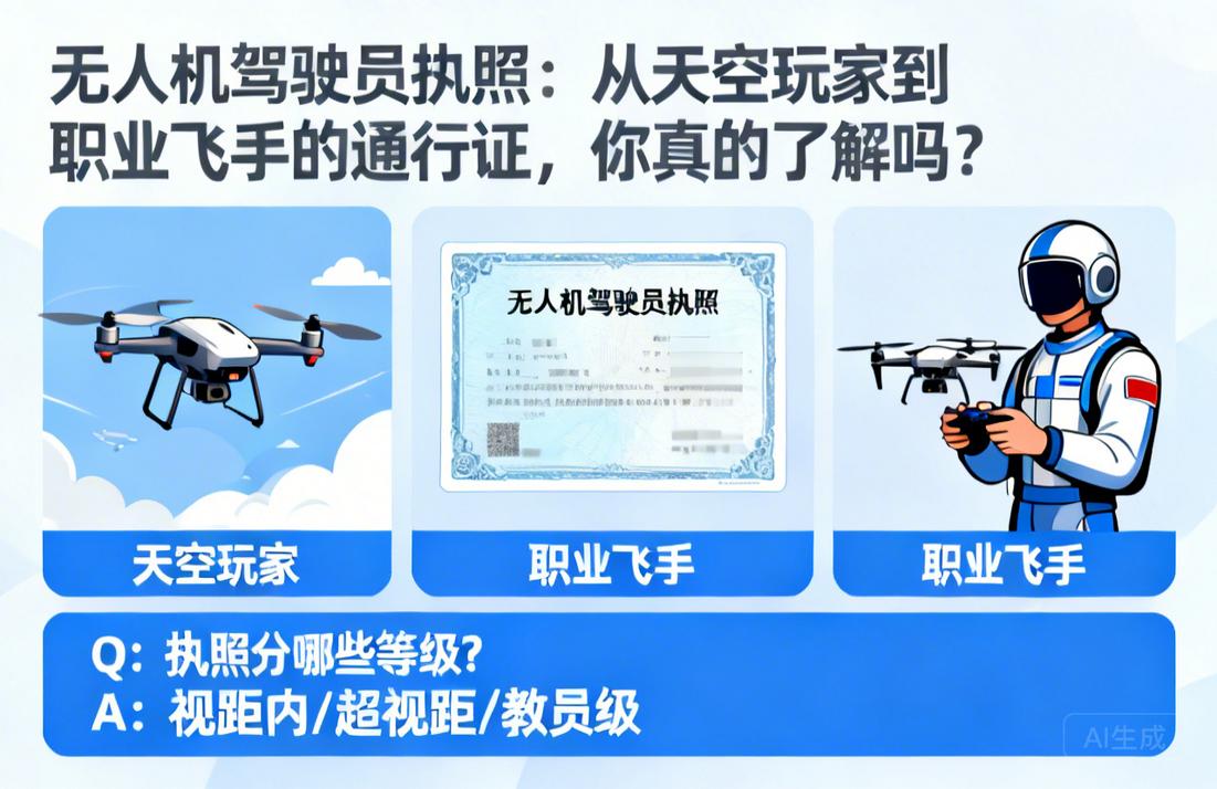 无人机驾驶员执照|从天空玩家到职业飞手的通行证，你真的了解吗？