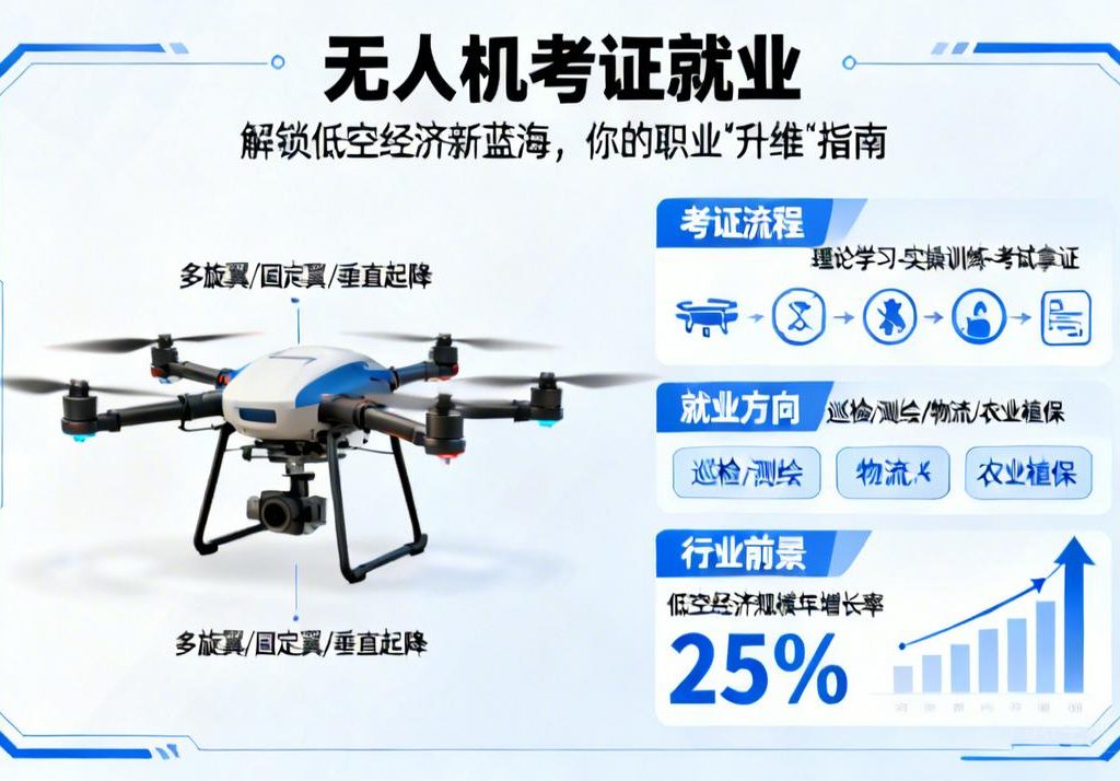 无人机考证就业|解锁低空经济新蓝海，你的职业“升维”指南