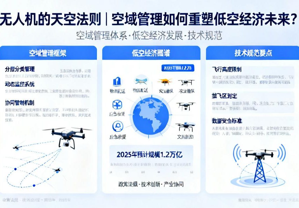无人机的天空法则|空域管理如何重塑低空经济未来？