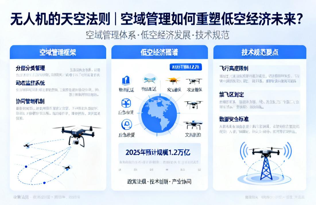 无人机的天空法则|空域管理如何重塑低空经济未来？
