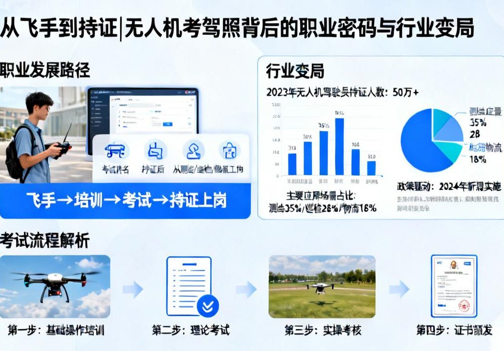 从飞手到持证|无人机考驾照背后的职业密码与行业变局